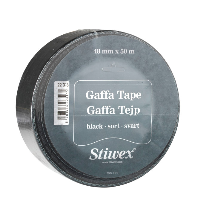 Gaffatape 48 mm x 50 meter svart